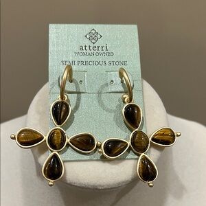 Atterri | Tiger Eye Like Stone Earrings